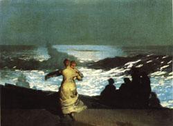 Winslow Homer A Summer Night Sweden oil painting art